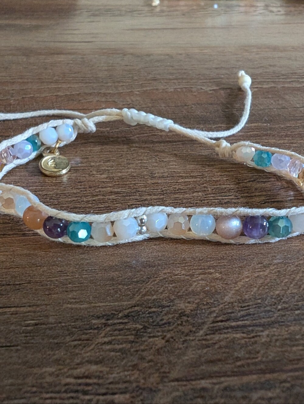 Lotus And Luna Moon Over Mexico Healing Stone Bracelet
